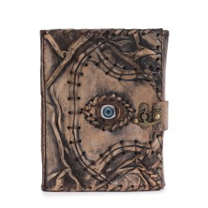 Nahkkaantega märkmik “Silm ” –17×12.5cm (160 lehte) tumepruun