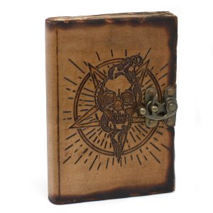 Nahkkaantega märkmik “Saatan” –18×13cm (100 lehte)